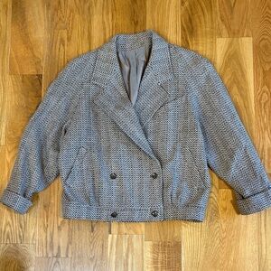 Women’s Vintage Carducci double breasted wool coat, size 10